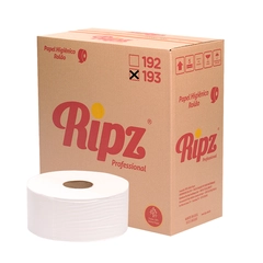 Higiênico Rolão Ripz 300m com 8 Rolos 18G