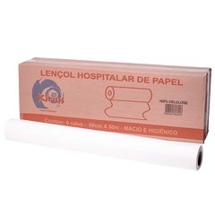 Lençol Hospitalar 69x50 com 6 Rolos de 22G