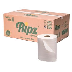 Papel Toalha Rolo Ripz 200m com 6 Rolos de 38G