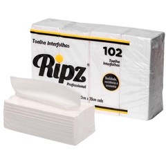 Papel Toalha Interfolha Ripz 22x20 Folha Simples 1000fls 20G