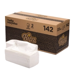 Papel Toalha Interfolha Ponto a Ponto Ripz Folha Quádrupla 1200 folhas