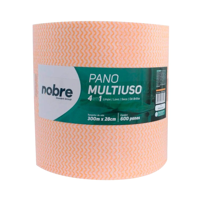 Pano Multiuso Laranja Slim 28x300m com 600 Panos