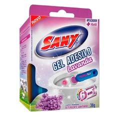 Gel Adesivo Lavanda 38g com Aplicador para Vaso Sanitário - Sany