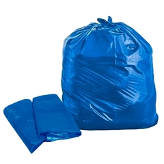 Saco Plástico 60lts com 100un Azul - Plasfort