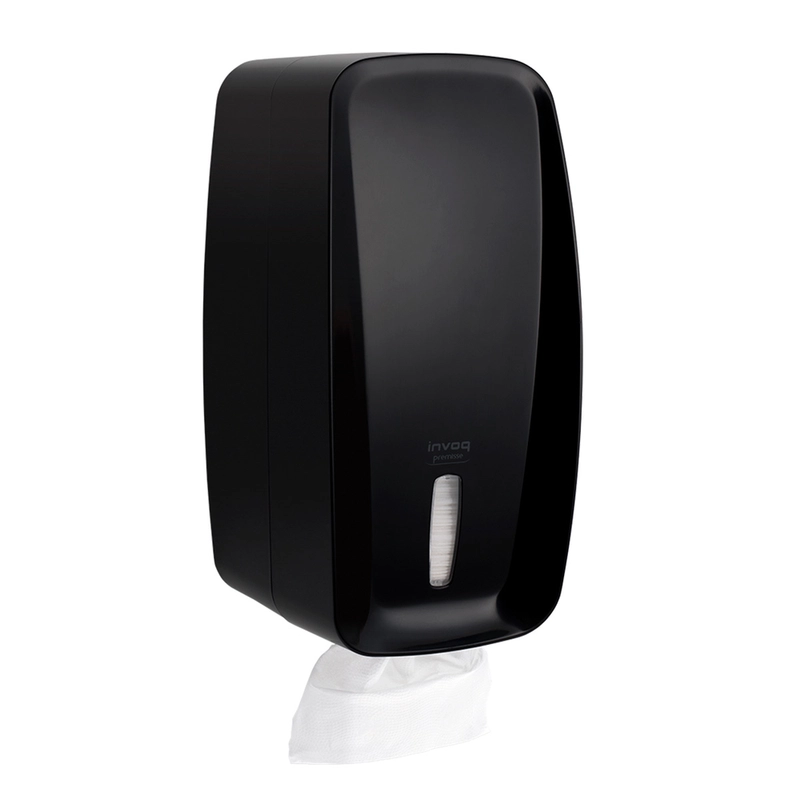 Dispenser Invoq para Papel Higiênico Cai Cai Preto - Premisse