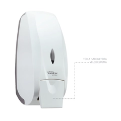 Peças - Tecla Saboneteira Velox Espuma Branca - Premisse