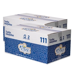 2 Caixas Papel Toalha Interfolha Ripz Folhas Duplas Cód. 111