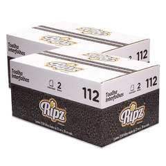 2 Caixas Papel Toalha Interfolha Ripz Folhas Duplas Cód. 112