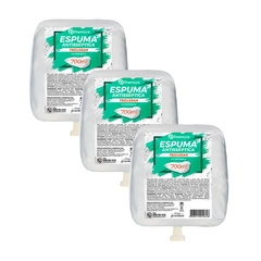 3 Sabonetes Espuma Antisséptico Triclosan Refil 700 ml