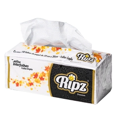 1 Pacote Papel Toalha Interfolha Ponto a Ponto AZUL Folha Dupla 40g