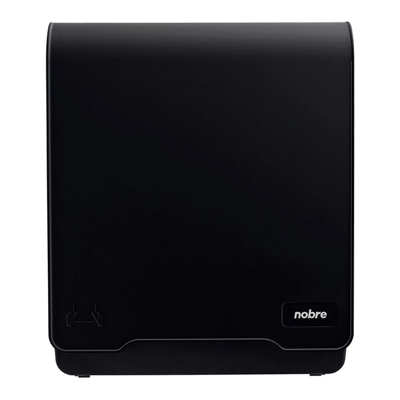 Dispenser Papel Toalha Rolo Auto Corte 26,5cm Preto - Nobre