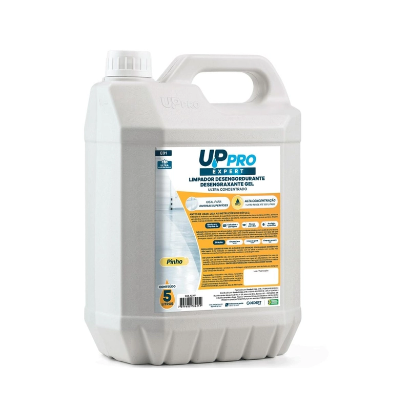 Limpador Desengordurante e Desengraxante Gel 5L Ultra Concentrado