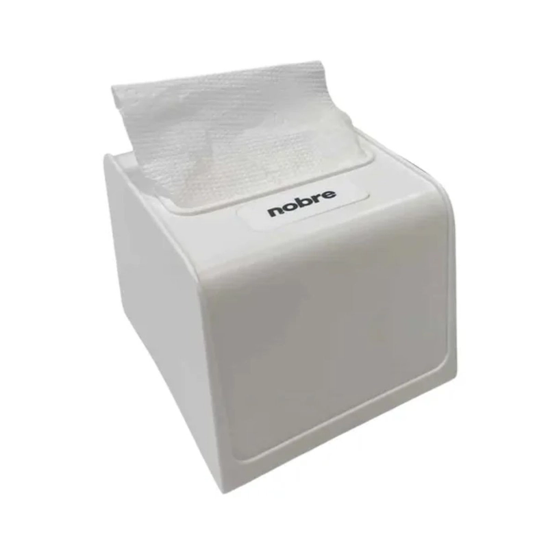 Guardanapeira Porta Guardanapo Interfolhado de Mesa Branca - Nobre