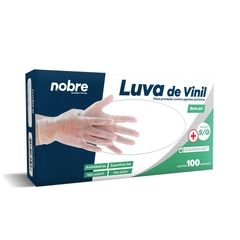 Luva de Vinil Sem Pó - G - Com 100un