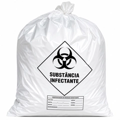 Saco Plástico 30L Lixo Hospitalar 59X62cm com 100un - Goedert