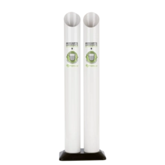 Lixeira Base Dupla para Copo Descartável de Água Branco - Premisse