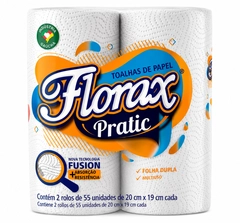 Papel Toalha Cozinha 12un com 2 Rolos de 55fls Cada - Pratic